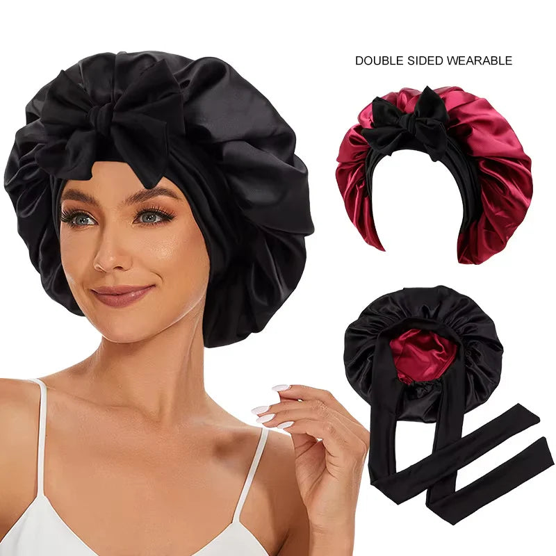 LAVI's Premium Silky-Satin Hair Cap (Bonnet)